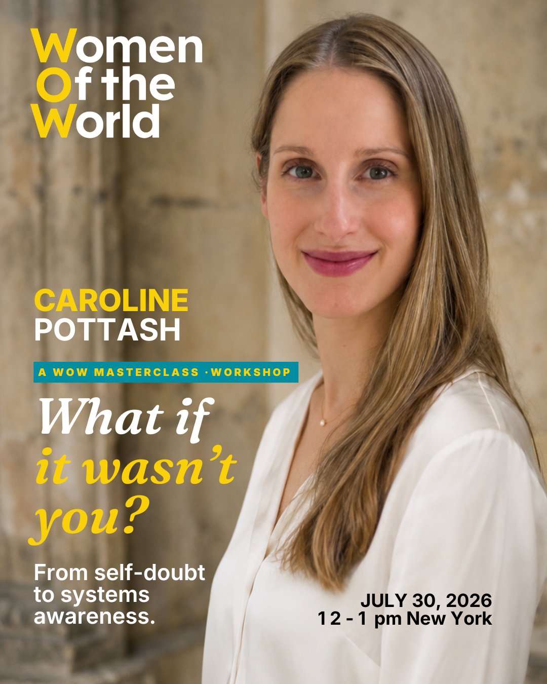 WOW Masterclass, July, poster