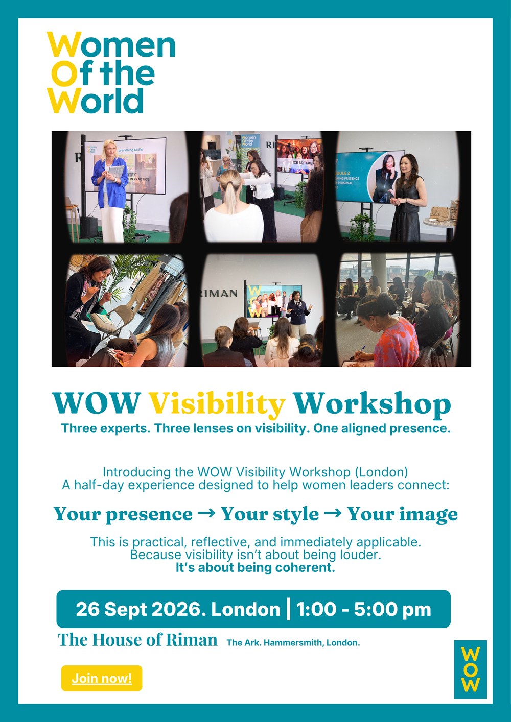 The Visibility Workshop, London, poster