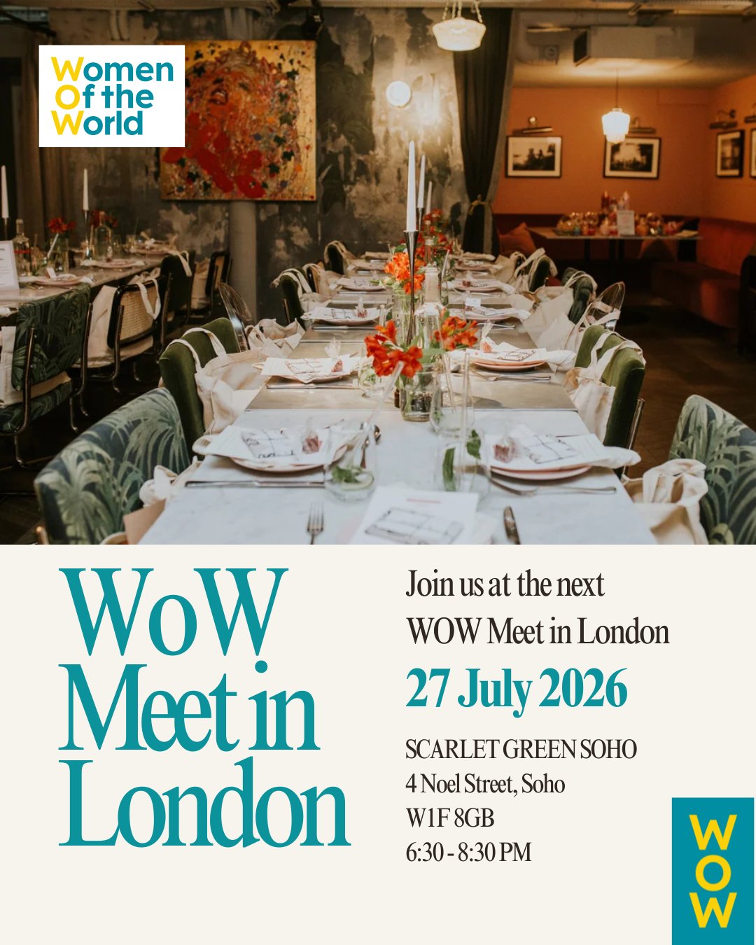 WOW Meet, London, poster
